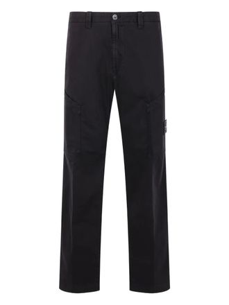 Stone Island logo-detail trousers - Zwart