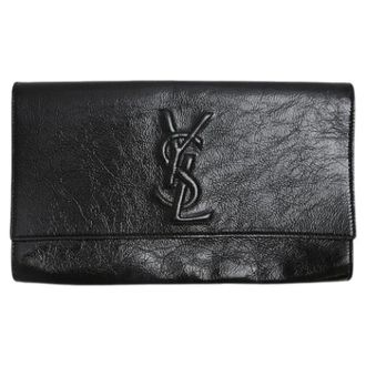 Saint Laurent Pre-owned Clutches, female, Black, Size: ONE SIZE Pre-owned Belle de Jour Clutch