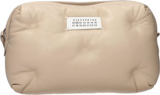 Maison Margiela Beige Leather Clutch Womens Bag