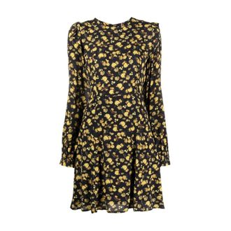 Tommy Hilfiger Moss Crepe Rose Jurk - Dames - Jurken - Veelkleurig - Maat: XS Leer