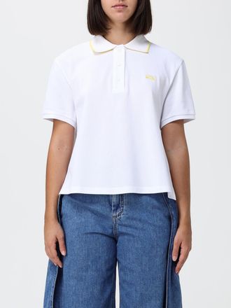 Loewe Polo in cotone con profili e logo a contrasto