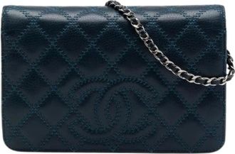 Chanel Pre-owned Wallet on Chain - - Pre-owned - Donna - Blu - ONE SIZE