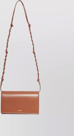 Jil Sander tangle rectangular crossbody wallet knotted strap