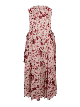 Max Mara Ramie canvas dress with side ties