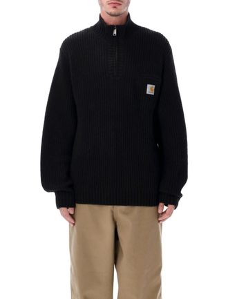 Carhartt Work in Progress Black Half Zip Sweater