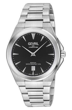 Gevril Group Montauk Bracelet Watch, 40mm in Silver at Nordstrom Rack