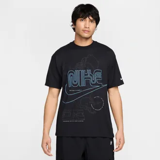 Nike Mens Nike Sportswear Max90 T-Shirt in Black | HV4828-010