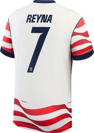 Nike Giovanni Reyna USMNT 2026 Stadium Home Nike Mens Dri-FIT Soccer Jersey in White | NN203943412-USM