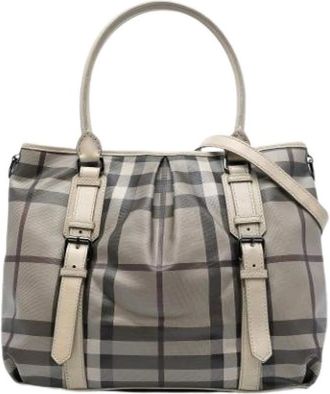 Burberry Pre-owned Tote Bags, female, Beige, Size: ONE SIZE Pre-owned Fabric Tote