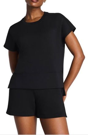 Spanx Air Essentials Crewneck T-Shirt in Very Black at Nordstrom, Size X-Small