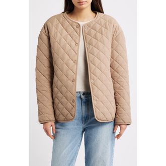 Thread & Supply Quilted Puffer Jacket in Taupe at Nordstrom Rack, Size Medium