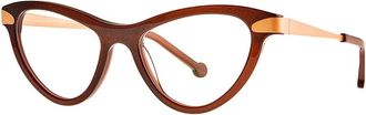 Theo Twosome Eyeglasses - unisex - Accessoires - Bruin - Maat: 50 MM