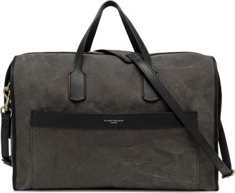 Gianni Chiarini Borsone Berlin in tela con finiture in pelle - Grigio