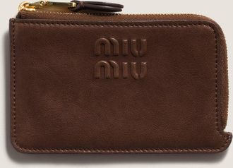 Miu Miu Nappa leather envelope card holder