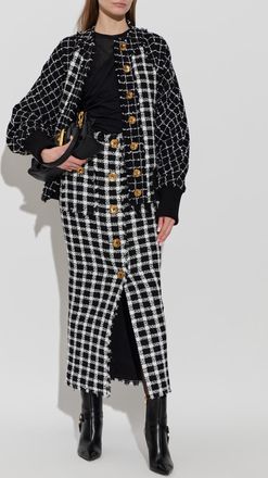 Balmain Fitted Top, Womens, Black