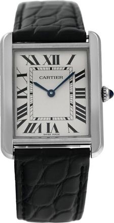 Cartier Pre-owned Cartier Tank Solo Silver Dial Mens Watch W5200003