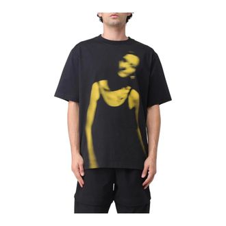 Wood Wood T-Shirts, male, Black, XL, Graphic Tee Oversized Fit