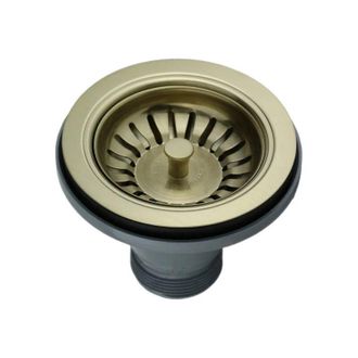 Lira Scarico a cestello senza troppopieno, diametro 114,3mm oro bianco satinato
