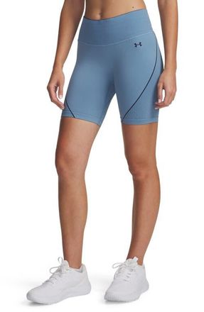 Under Armour Vanish Seamless Bike Shorts in Blue /Navy /Washed Navy at Nordstrom, Size X-Small