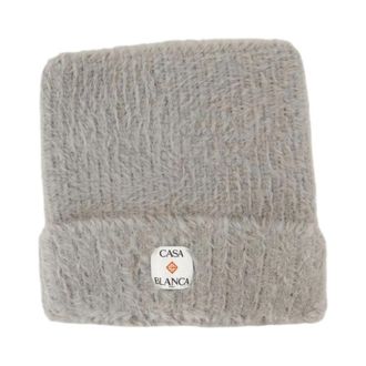 Casablanca Zachte Nylon Vierkante Hoed - Heren - Hoeden - Grijs - ONE Size - Nylon - Accessoires