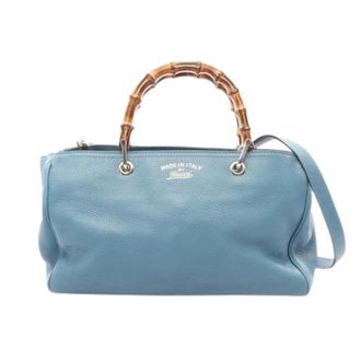 Gucci Pre-owned Handbags, female, Blue, Size: ONE SIZE Pre-owned Bamboo 323660 Handbag
