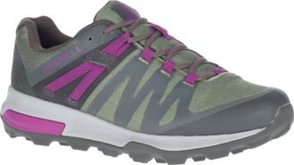 Merrell Womens Zion Waterproof Hiking Sneaker In Olive/mulberry