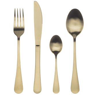 Bergner Set de 24 cubiertos en acero inoxidable
