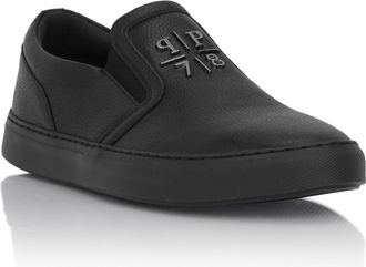 Philipp Plein Deer Print Leather Slip On