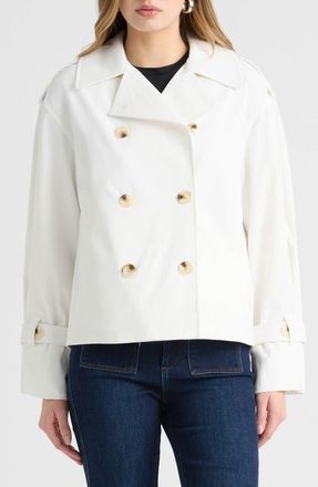 NVLT Double Breasted Jacket in Summer White at Nordstrom, Size X-Small
