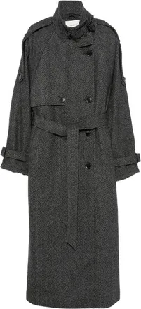 Gestuz Herringbone Belted Coat