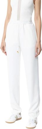 Elisabetta Franchi Cr&ecirc;pe Tuxedo Broek - Dames - Sweatpants - Wit - S - Polyester - Broeken