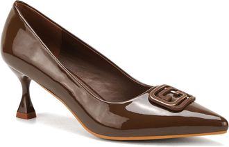Unze Women PALESA Formal Courts Shoes UK Size 3-8 Coffee
