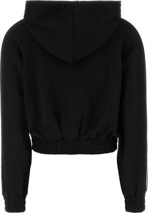 Michael Kors Womens Black Tech Fabric Sweatshirt Exterior: Polyester Giacche E Gilet Jacket