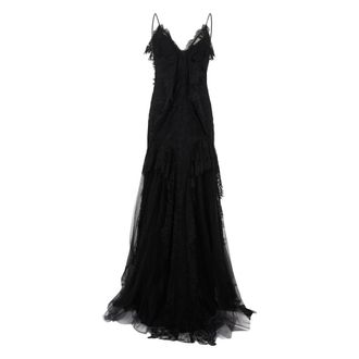 Alberta Ferretti Dames, Jurken, Zwart, Maat: S Polyamide