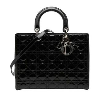 Dior Pre-owned Lady Dior - Dames - Pre-owned - Zwart - Maat: ONE Size Leer