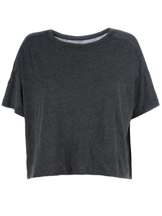 Raquel Allegra Crop Top - women - Polyester/Cotton - 1 - Grey