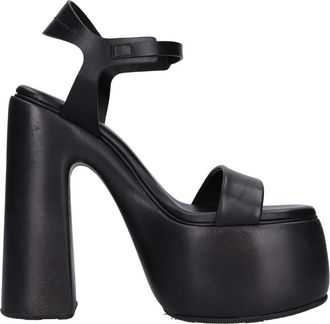Casadei High Heel Sandalen - Dames - Sandalen met hakken - Zwart - 37 EU - Leer - Schoenen