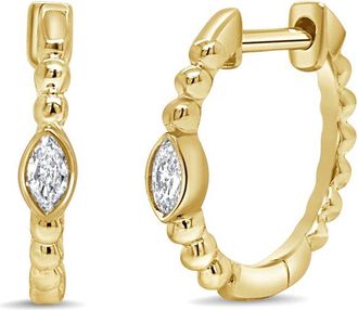 Sabrina Designs 14K 0.07 Ct. Tw. Diamond Huggie Earrings