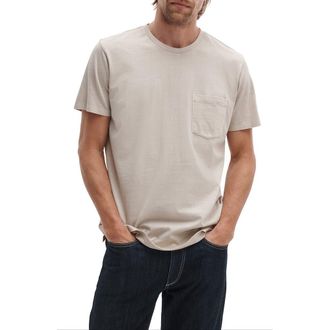 Rag & Bone Classic Fit Garment Dye Pocket T-Shirt in Taupe at Nordstrom, Size Xx-Large