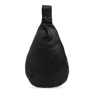 Yohji Yamamoto Tassen, unisex, Zwart, ONE Size, Leer, Een schoudertas