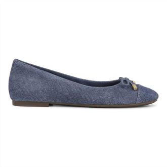 Vionic Womens Klara Ballet Flat In Denim Blue