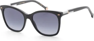 Carolina Herrera Womens 54mm Black White Sunglasses HER0137-S-80S-54