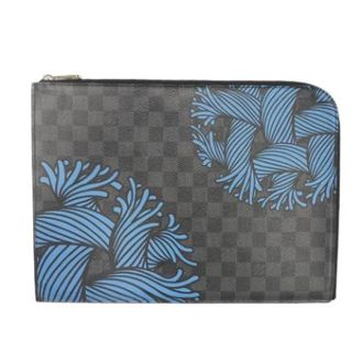 Louis Vuitton Pre-owned Pochette Jour GM Damier Graphite Clutch - - Pre-owned - Donna - Blu - ONE SIZE