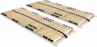 vidaXL Somieres De L&aacute;minas Con 28 Listones 7 Zonas 2 Uds 70x200 Cm