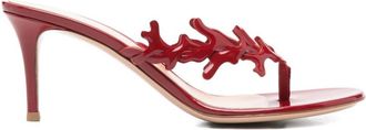 Gianvito Rossi Red Slip-on Heels