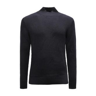 Paolo Pecora Turtlenecks, male, Blue, S, Wool Jumper Lupetto Style Model