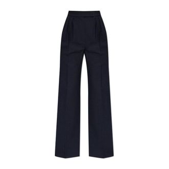 Max Mara Wide Trousers, female, Black, Size: 2XS Secolo Trousers