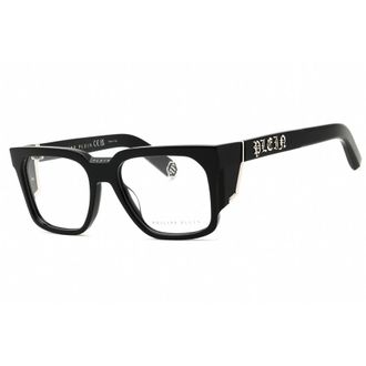 Philipp Plein Unisex Black Rectangular Eyeglass Frames VPP141M