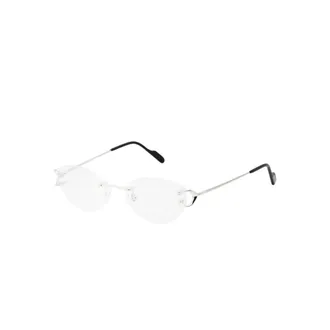 Cartier Glasses, female, Gray, Size: 57 MM C Decor Optical Frame