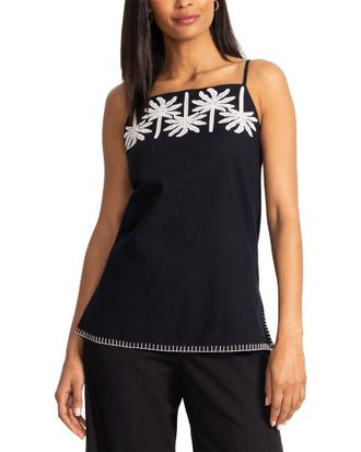 Johnny Was Hannah Linen-Blend Top